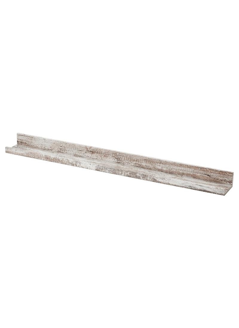 Generic Contemporary Home Décor White Stained Pine Effect Picture Ledge Rustic Charm With Modern Elegance 