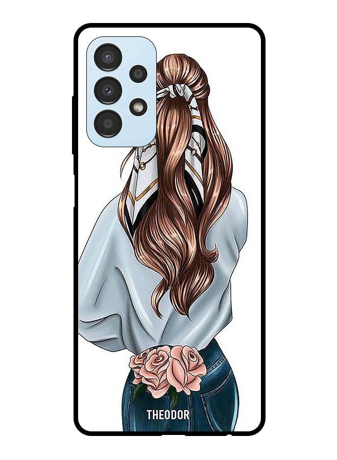 Theodor غطاء حماية لجهاز سامسونج جالاكسي A13 4G - وردي روز للبنات - Image 1