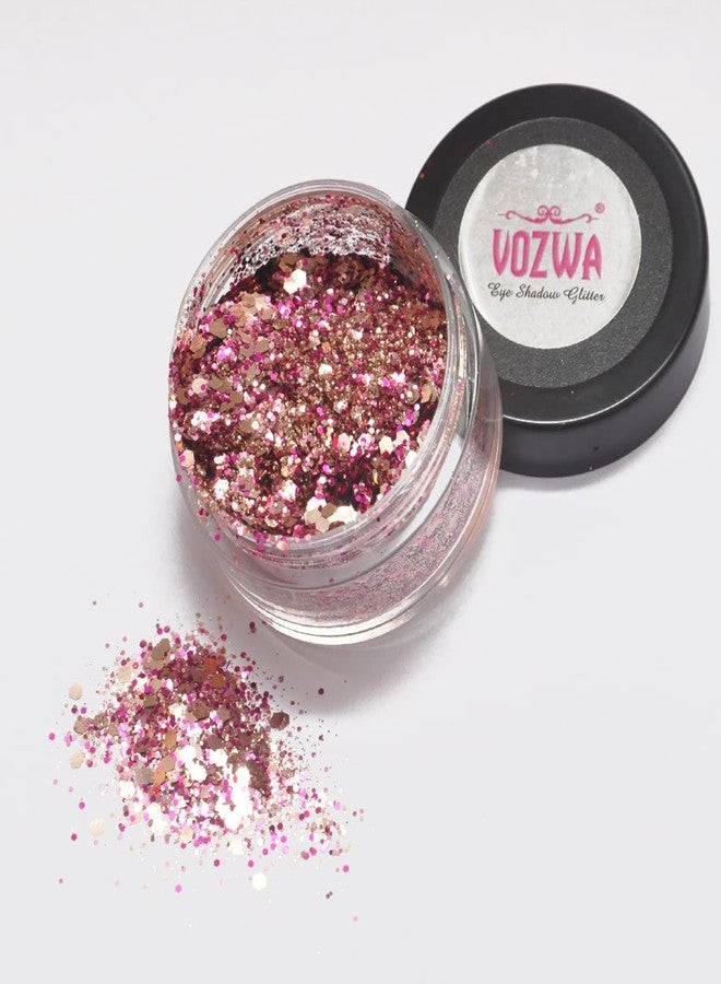 Vozwa Pink EyeShadow Gradient Chunky Glitter ✮ 12 gm - Image 1