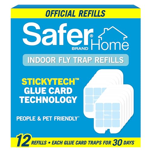 Safer Home SH512 Trap Refill Pack of Glue Cards for SH502 Indoor Fly Trap, 12 Count (Pack of 1) - Image 1