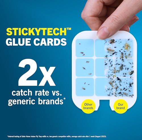 Safer Home SH512 Trap Refill Pack of Glue Cards for SH502 Indoor Fly Trap, 12 Count (Pack of 1) - Image 5