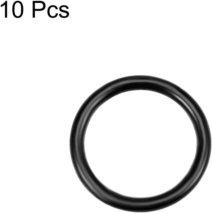uxcell Nitrile Rubber O-Rings 14mm OD 11mm ID 1.5mm Width, Metric Nitrile Rubber Sealing Gasket for Automotive Machine Plumbing, Pack of 10 - Image 2