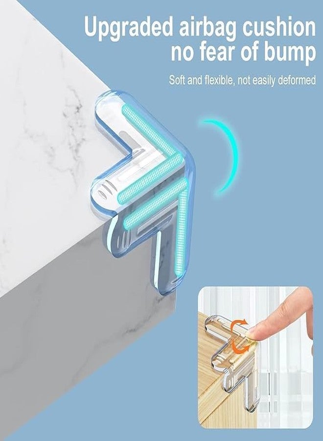 Vrutwa™ T-Shape Baby Safety Corner Protector, Transparent Edge Guard for Table Corners, Childproof Anti-Collision Corner Bumpers, Soft Silicone Cushion Guards for Baby Proofing Furniture – Pack of 8 - Image 2