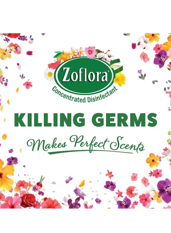 زوفلورا منظف ​​ومطهر مركز للأرضيات برائحة الكتان المنعشة والعطرية، عبوة من قطعتين، 500 مل - Image 2