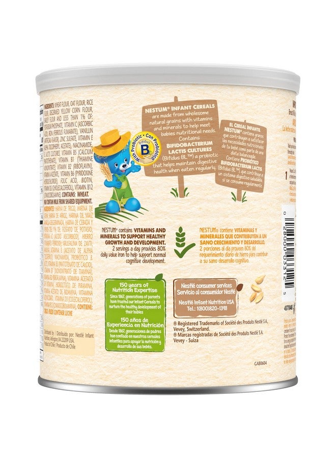 Nestle Nestum Infant Cereal, 5 Cereals, Made for Infants 6 Months Old, 10.6 Ounce Canister (Pack of 3) - Image 4