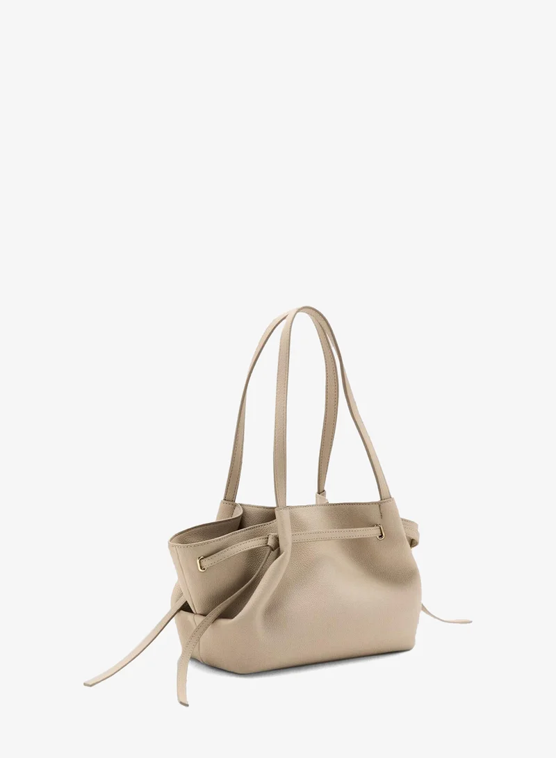 مانجو Medium Faux Leather Shoulder Bag