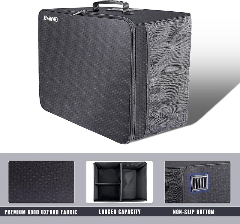 Champkey Golf Trunk Organizer Storage-Portable and Foldable Golf Travel Storage Locker Ideal for Travel Golf and Car Golf (Black) - Image 2