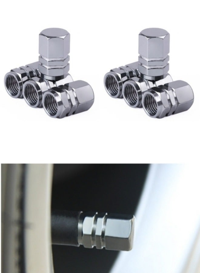 8-Piece Universal Tyre Valve Stem Cap，Car valve caps, motorcycle valve caps, bicycle valve caps - Image 1