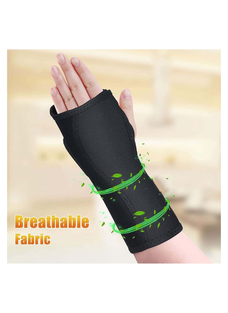 Captaintech Wrist Brace for Carpal Tunnel Night Sleep Support Splint Great Pain Sprain Sports Injuries Joint Instability Suitable Left and Right Hands  - Image 3