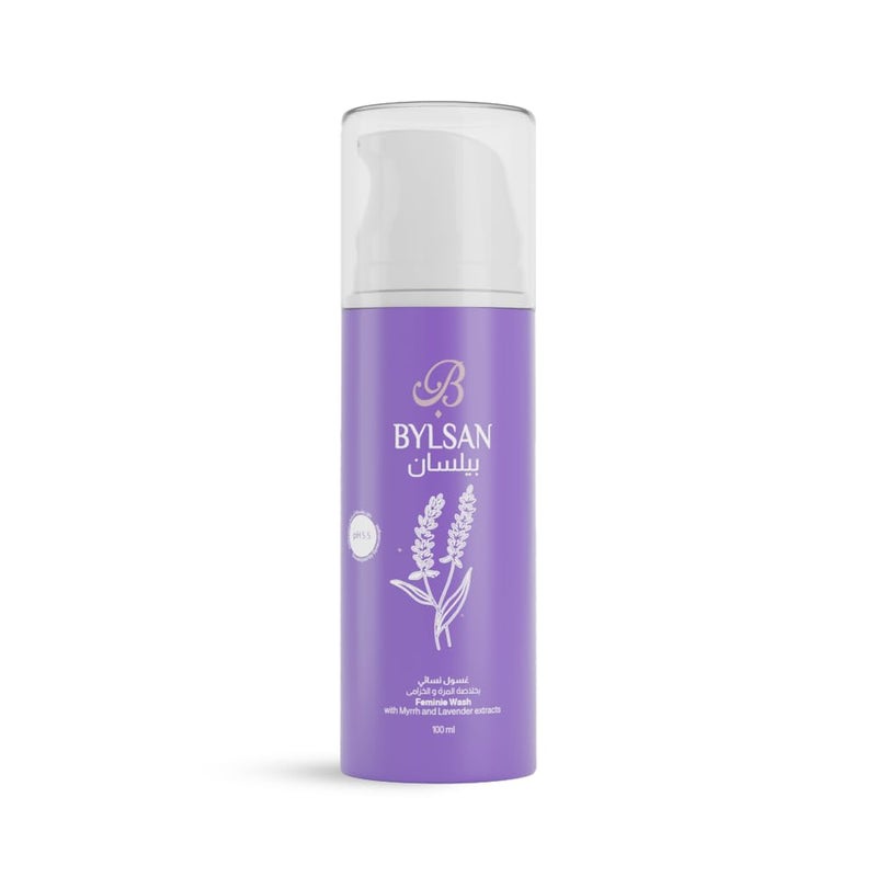 BYLSAN Myrrh & Lavender Feminine Wash for Intimate Care – 100 ml | Soap-Free & Fragrance-Free Natural Formula + Multi-Purpose Natural Ointment - Image 1