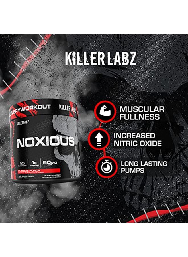 KILLER LABZ Noxious Pump Powder | 2g Glycersize | 1g Agmatize | 50mg S7 | 30 Servings (Furious Punch) - Image 2