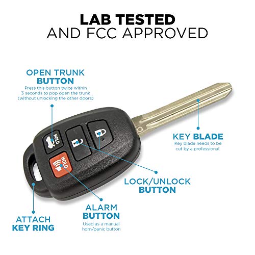 Keyless2Go Replacement for New Keyless Entry Remote Car Key for Vehicles That Use HYQ12BDM with G Chip (2 Pack) - Image 5