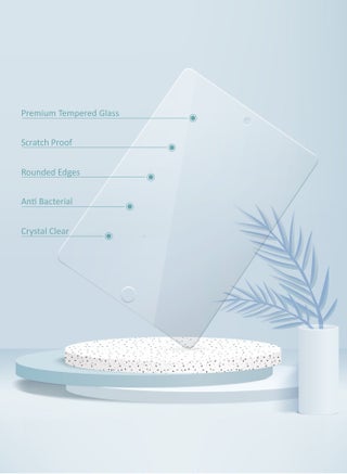 واقي شاشة من الزجاج المقوى المقاوم للضوء الأزرق الفاخر لجهاز Apple iPad 10.2 2021 الجيل التاسع شفاف - view 4