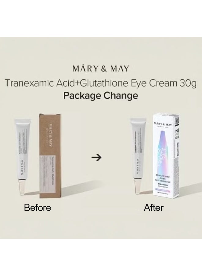 MARY & MAY Tranexamic Acid + Glutathion Eye Cream - 30ml - Image 2