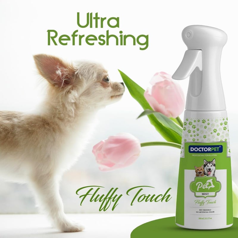DoctorPet Fluffy Touch Pet Mist Continuous Spray - Pet Friendly Grooming Spray - Long-Lasting Cologne for Cats & Dogs with Fresh Fragrance 100ml - Image 3