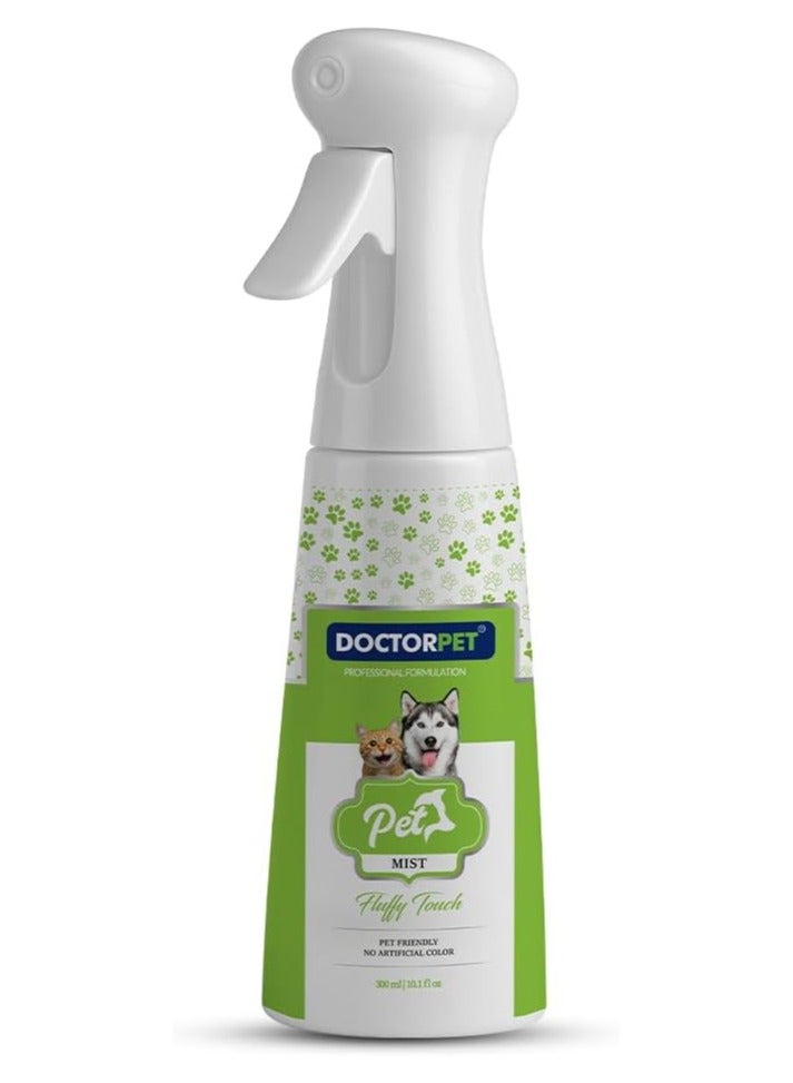 DoctorPet Fluffy Touch Pet Mist Continuous Spray - Pet Friendly Grooming Spray - Long-Lasting Cologne for Cats & Dogs with Fresh Fragrance 100ml - Image 1
