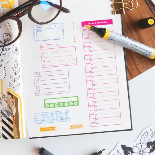 ORIGACH Plans and Schedules Clear Stamps Date Planning Silicone Stamps for Cards Making DIY Scrapbooking Photo Album Decoration, 6.3x4.3inch - Image 3