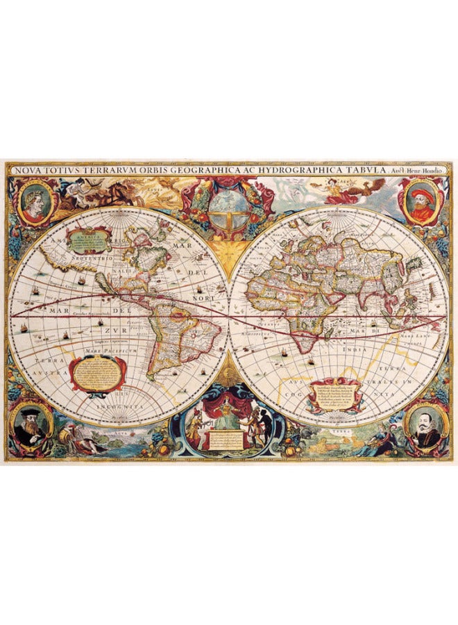 Love Picture Art Wooden Puzzle 1000 Cartoon Art Painting Landscape Picture Educational Toys High Difficulty-Color:1000 Piece Of Geography Large Discovery Wood Division - Image 1