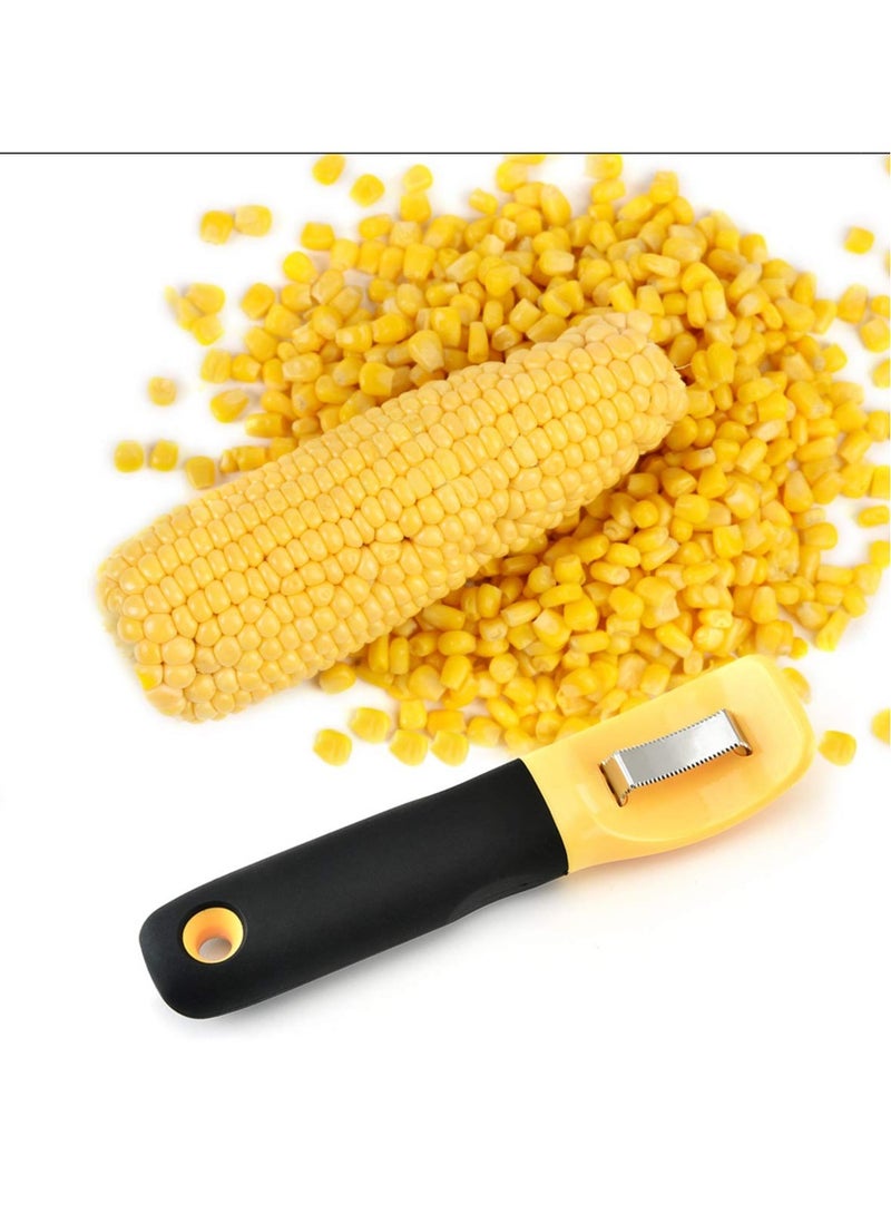 Corn Peeler Tool with Ergonomic Handle - Efficient Cob Cutter and Thresher for Easy Vegetable Preparation, Perfect for Salad Making and Kitchen Use - Image 1