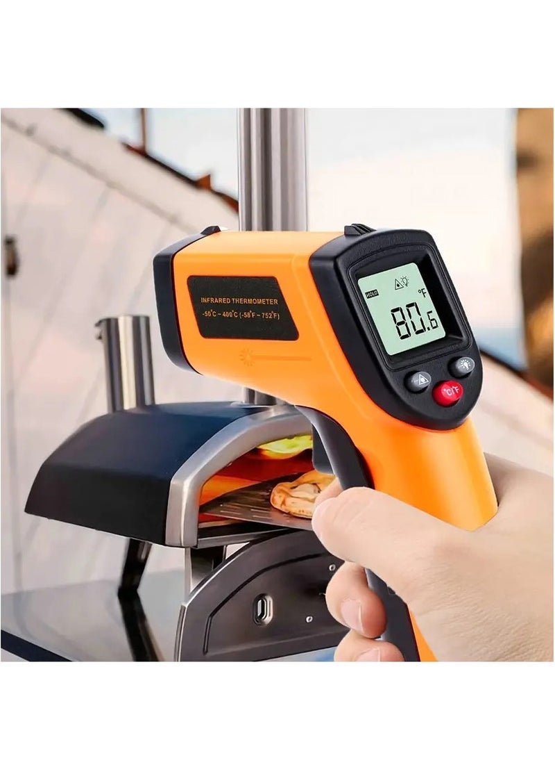 Infrared Thermometer Gun, Laser Thermometer for Cooking, Pizza Oven, Griddle, Engine, HVAC, Laser Temperature Gun with Adjustable Emissivity & Max Measure -50℃~400℃ (Not for Human) - Image 5