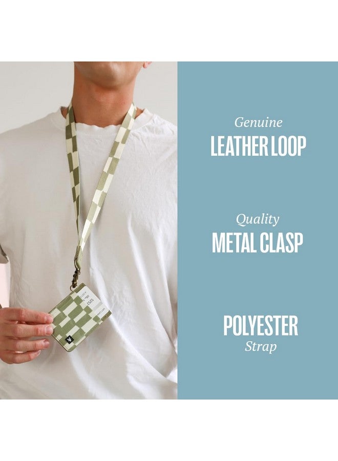 Thread Wallets Lanyards For Id Badges, Durable Lanyards For Keys, Cool Key Lanyard With Id Holder For Men And Women, Clip & Buckle Badge Holder With Lanyard (Off White) - Image 3