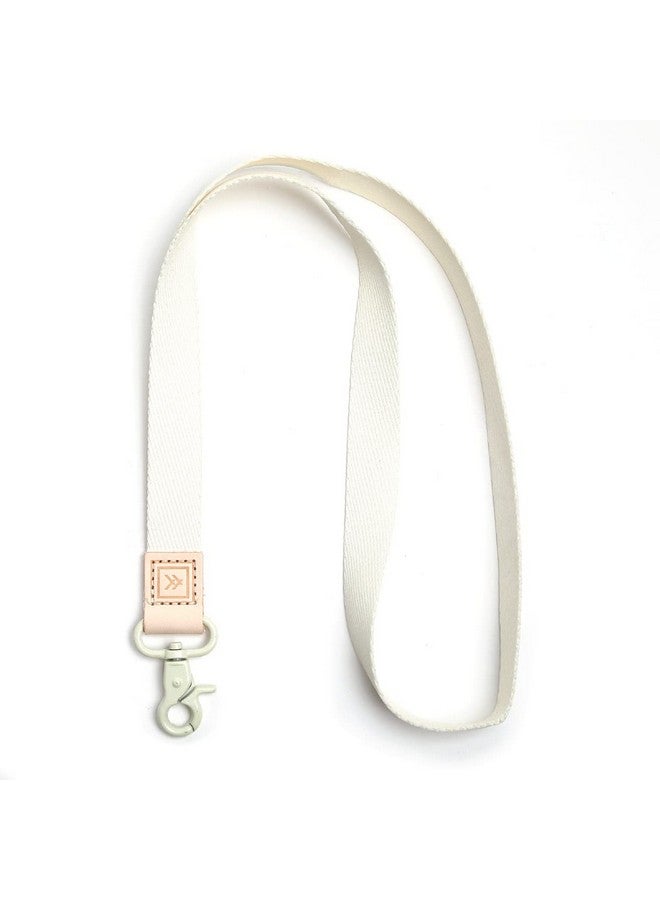 Thread Wallets Lanyards For Id Badges, Durable Lanyards For Keys, Cool Key Lanyard With Id Holder For Men And Women, Clip & Buckle Badge Holder With Lanyard (Off White) - Image 1