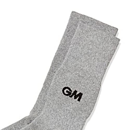 Gunn & Moore GM 1 Polyester Cricket Socks Free Size (Grey/Black) - Image 4
