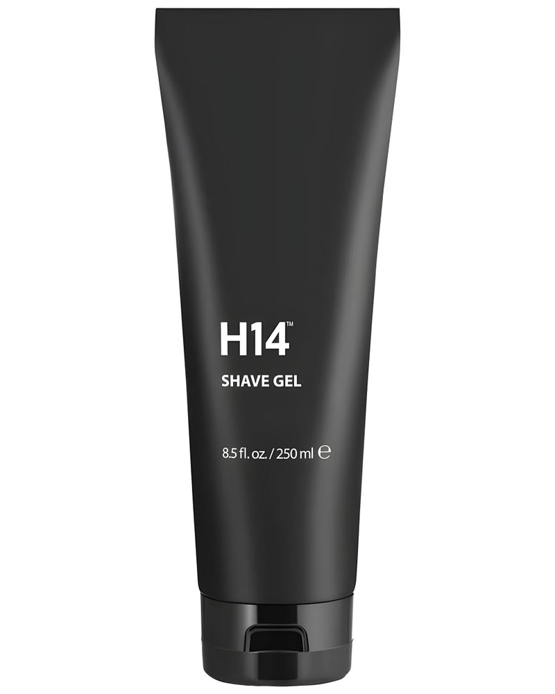 H14 Shave Gel for Men Clear NonFoaming Gel with Glycerin Panthenol Soothes Razor Burn for Sensitive Skin Precision Glide for Beard Head Shavers 85 fl oz 250 ml
