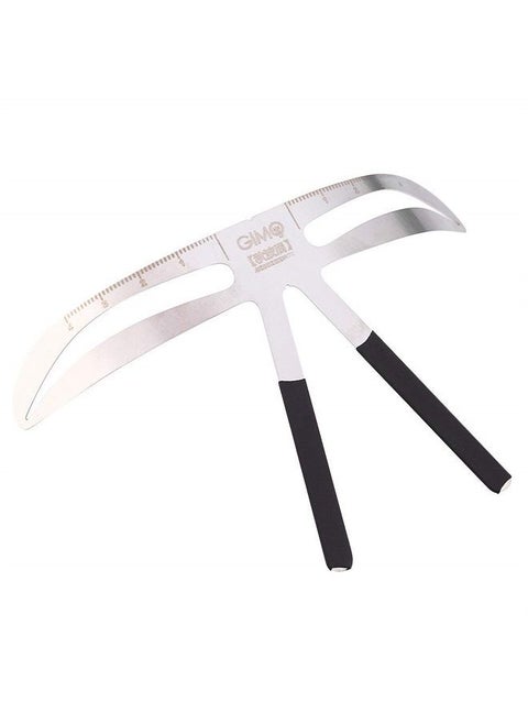 Eyebrow Ruler, Eyebrow Makeup Stencil Shaper Permanent Makeup Tattoo Eyebrow Measure Ruler Three-Point Positioning Ruler Symmetrical Balance Grooming Stencil Tool (Akinami Eyebrow)