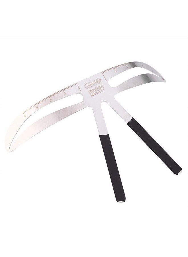 Eyebrow Ruler, Eyebrow Makeup Stencil Shaper Permanent Makeup Tattoo Eyebrow Measure Ruler Three-Point Positioning Ruler Symmetrical Balance Grooming Stencil Tool (Akinami Eyebrow)