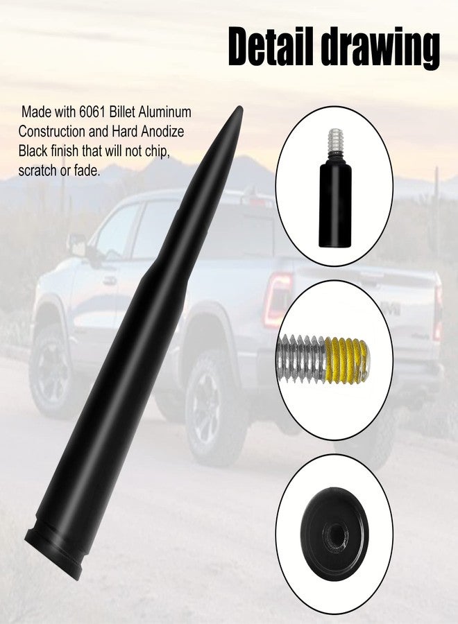 Vrasly Car Antenna Compatible with Ford F150 F250 F350 Super Duty Ford Mustang Raptor Truck for Enhanced Signal Stability and Waterproof Replacement Onboard Antenna (Matte Black) - Image 3