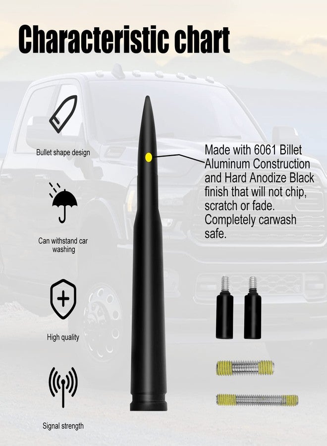 Vrasly Car Antenna Compatible with Ford F150 F250 F350 Super Duty Ford Mustang Raptor Truck for Enhanced Signal Stability and Waterproof Replacement Onboard Antenna (Matte Black) - Image 4