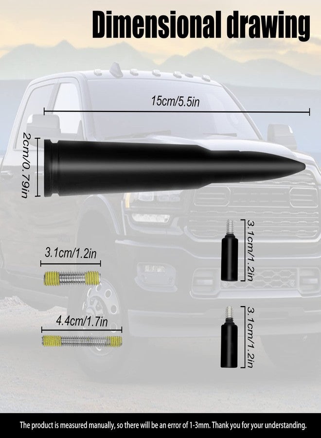 Vrasly Car Antenna Compatible with Ford F150 F250 F350 Super Duty Ford Mustang Raptor Truck for Enhanced Signal Stability and Waterproof Replacement Onboard Antenna (Matte Black) - Image 2