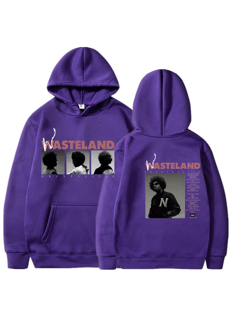 Wasteland Rock Graphic Fleece Hoodie – Unisex Outdoor Running & Sports Pullover  - Image 1