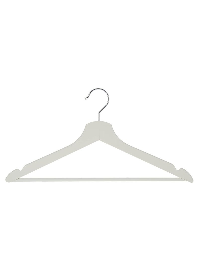 Harmony Homes Plastic Clothes Hangers Non-Slip 30 Pack – Durable Space Saving Hangers for Shirts, Suits, Coats & Sweaters (White) - Image 2