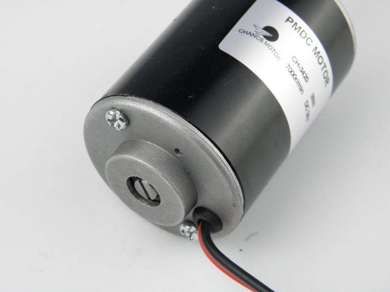 CHANCS 30W Permanent Magnet DC Motor CH-3420 24V 7000RPM CW/CCW Reversible Electric Gear Motor High Speed Low Noise with 20A PWM DC Motor Speed Controller with Bracket - Image 2