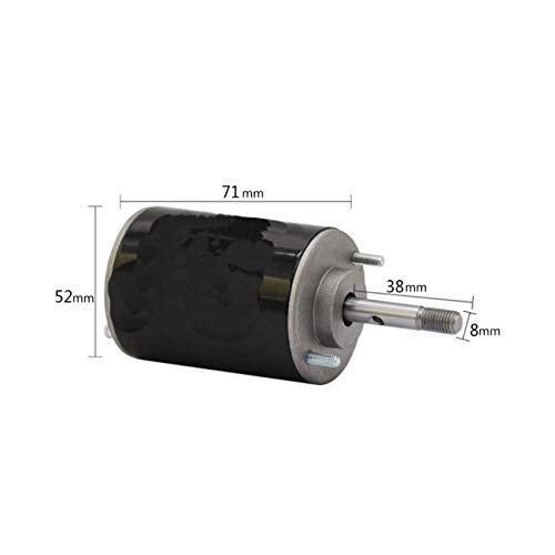 CHANCS 30W Permanent Magnet DC Motor CH-3420 24V 7000RPM CW/CCW Reversible Electric Gear Motor High Speed Low Noise with 20A PWM DC Motor Speed Controller with Bracket - Image 4