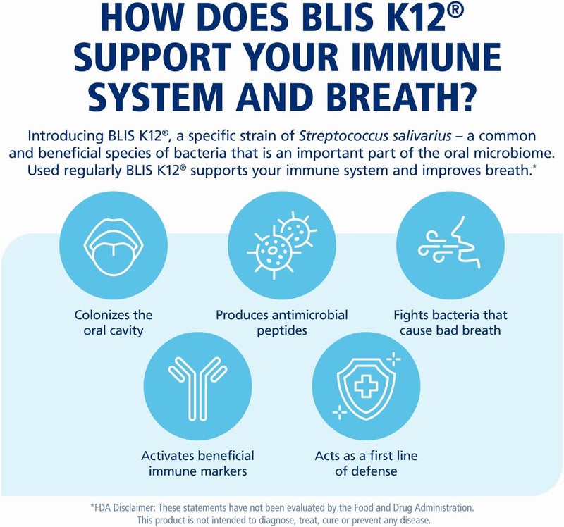 BLIS Probiotics Kids ThroatHealth Oral Probiotics K12 Probiotic Formula Available 125 Billion Cfu Throat Immunity Support and Oral Health for Kids Sugar Free Lozenges 30 Day Supply - Image 5