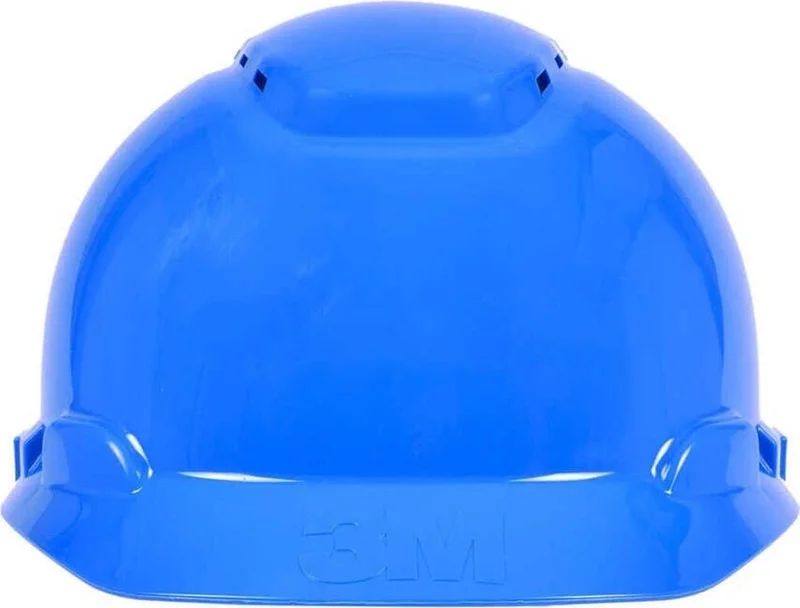3M ™ H-700N-BB Hard Hat, Latch, Ventilated, Plastic Sweatband Helmet / Blue