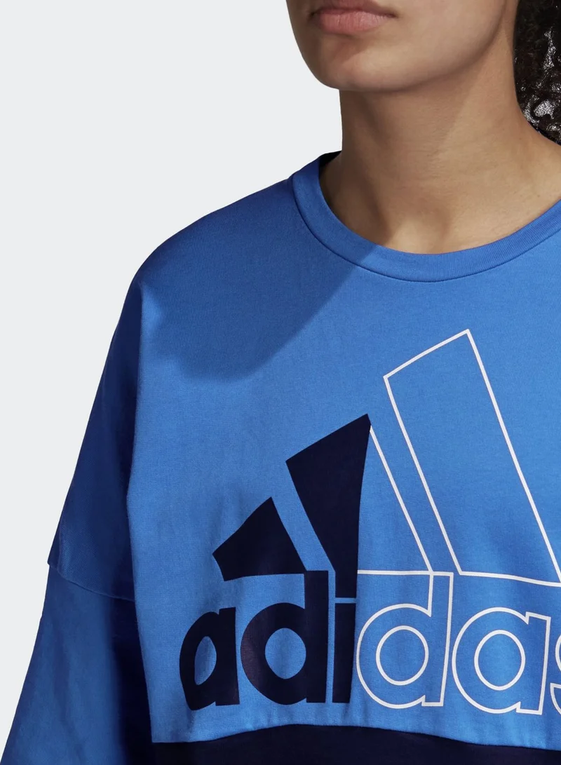 Adidas Must Have Color Block Sweatshirt