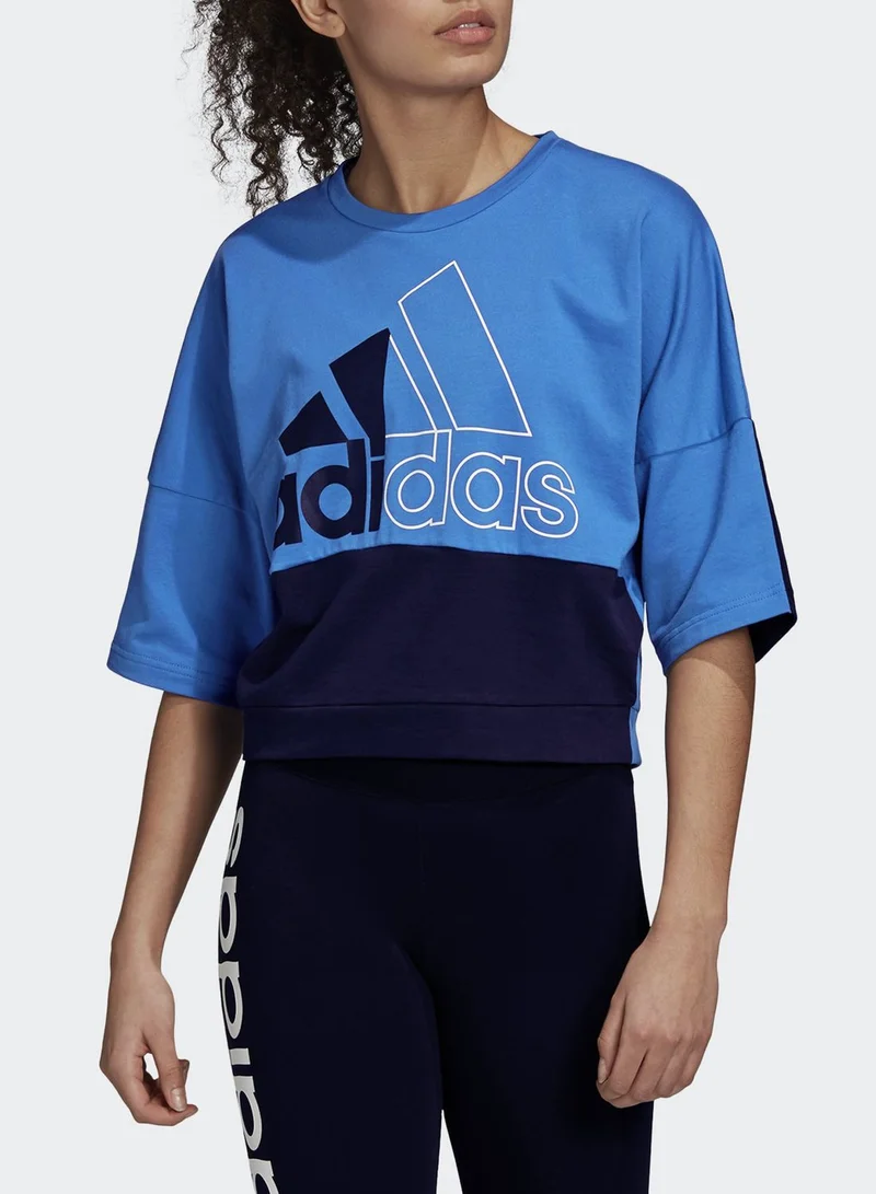 Adidas Must Have Color Block Sweatshirt