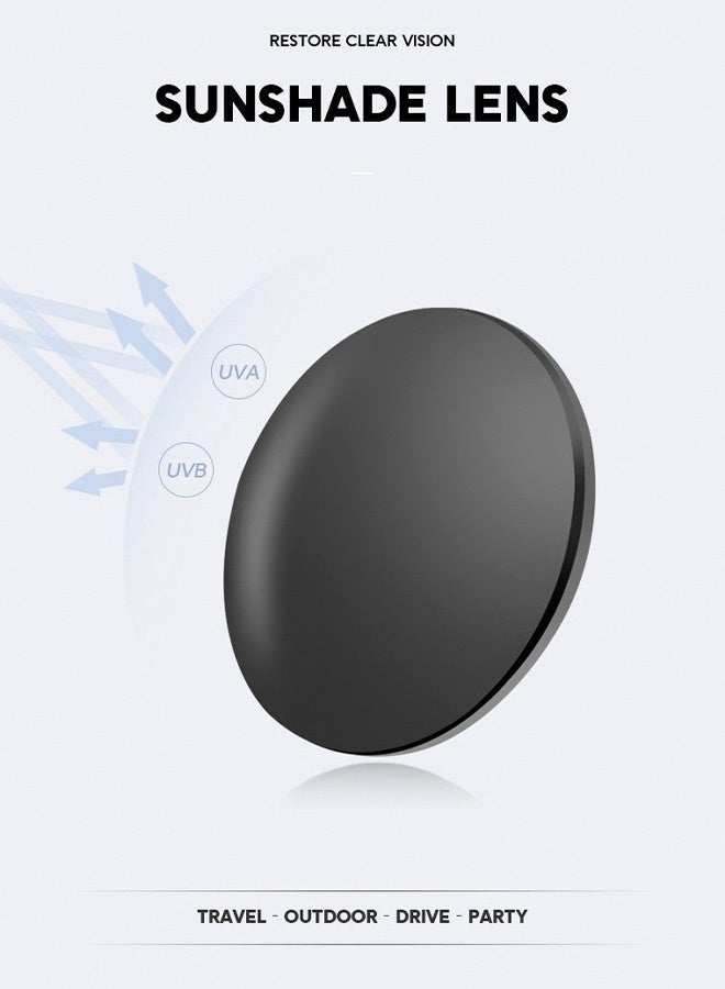 سِيكجُوك نظارات شمسية ريترو للرجال والنساء نسائية ورجالية نسائيه رجاليه مستطيلة سميكة بإطار كبير عصرية بحماية من الأشعة فوق البنفسجية تتميز بتصميم نظارة شمسيه نظاره أنيق وتشمل نضارات نساءيه رجالي نضرات رجال من أفضل النظارات الشمسية المتاحة  شفاف - Image 5