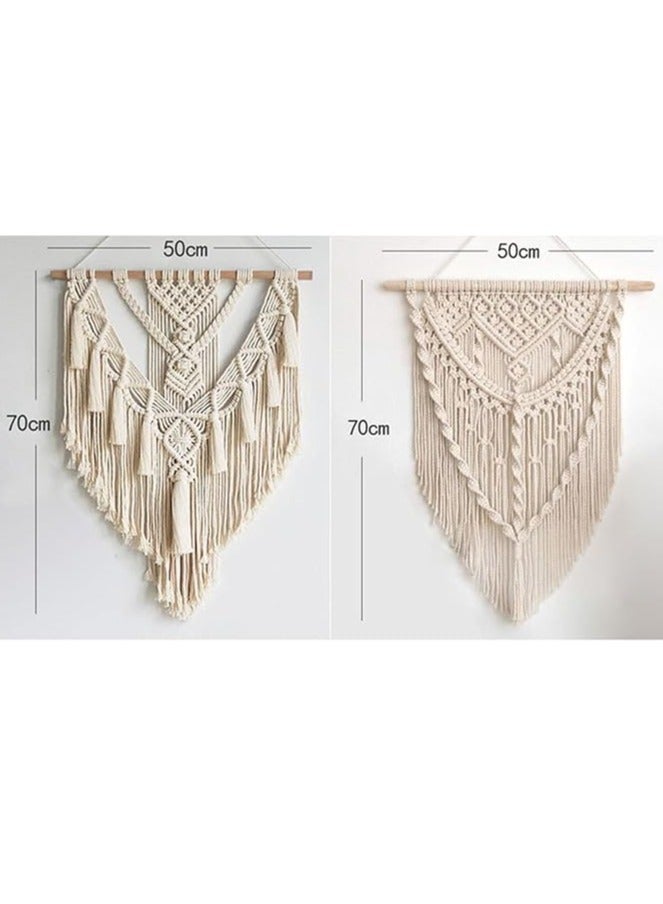 Antikiano wall hanging macrame  -  handemade macrame boho style - 50 x70 cm - Image 2
