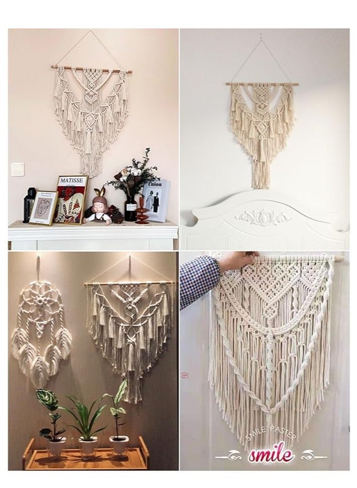 Antikiano wall hanging macrame  -  handemade macrame boho style - 50 x70 cm - Image 3
