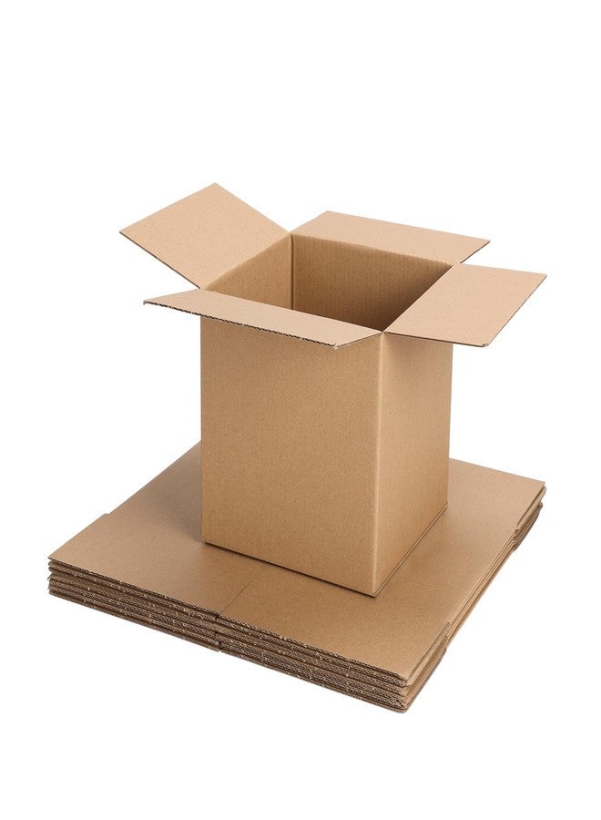 ZBEIVAN Shipping Boxes Mailers 6x6x6 inches Corrugated Cardboard Small Packing Kraft Moving Mailing Box, Pack of 6 - Image 1