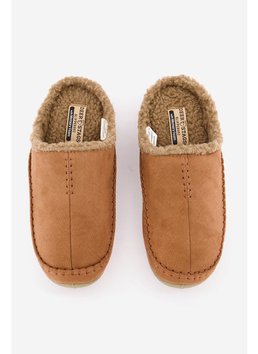 Men Medium Faux Fur Slip On Slipper, Chestnut - pzsku/Z2A3A633923784CAA7B13Z/45/_/1739715549/e79c6662-22f6-455c-a906-a54a0bb87544