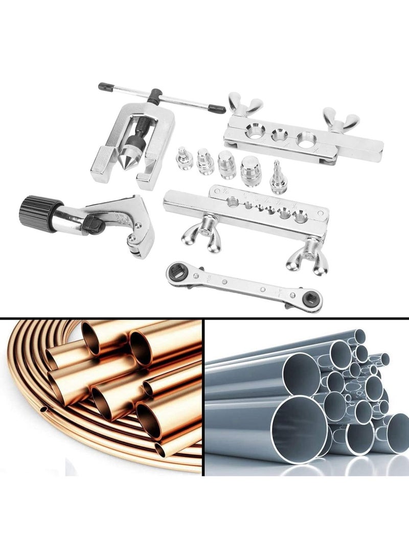 GGOOT CT-278 Flaring Tool Set, Chrome Plated Manual Hardware Expander Tube System, 92 Model Tube Expander for Copper Aluminum Tubing  - Image 4