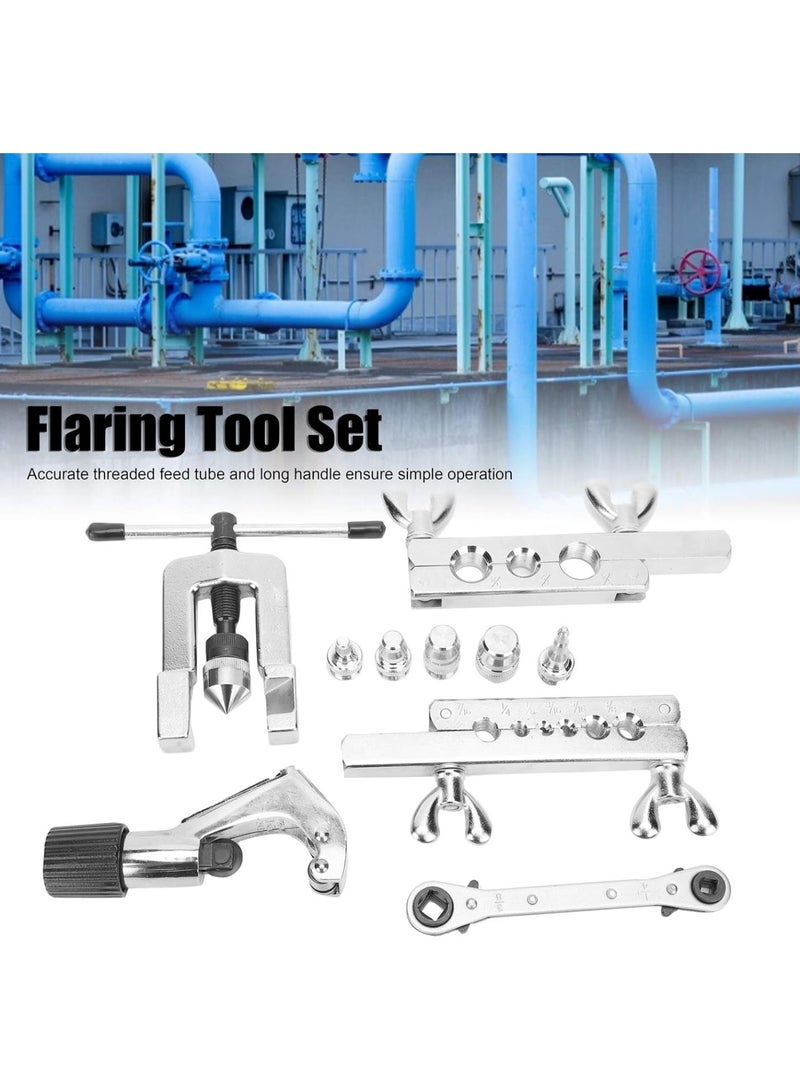 GGOOT CT-278 Flaring Tool Set, Chrome Plated Manual Hardware Expander Tube System, 92 Model Tube Expander for Copper Aluminum Tubing  - Image 2