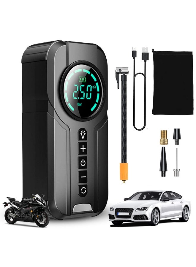 Generic Portable Car Jump Starter with Air Compressor, 2000A 150PSI Jumpe Starter Battery Pack, 12V Car Battery Booster Jump Box with Display Screen LED Light and 4 Pumping Modes  - Image 1
