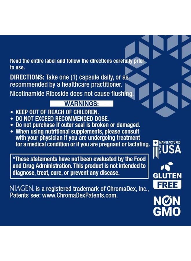 Life Extension NAD+ Cell Regenerator 100 mg - NIAGEN Nicotinamide Riboside Formula - NAD Supplement for Healthy Cellular Metabolism, Anti-Aging & Longevity - Gluten Free, Non-GMO, Vegetarian - 30 Capsules - Image 3